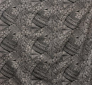 Hibiscus Traditional Polynesian Tattoo Poly Cotton Fabric | Islands Fabric