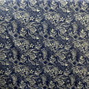 Polynesian Tribal Print Fabric | Chambray (Denim Look)