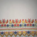 Floral Bird Embroidered Polyester Fabric | Islands Fabric