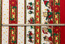 Poinsettia Bears Polyester Fabric | Islands Fabric