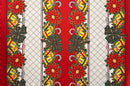 Festive Bells & Poinsettias Polyester Fabric | Islands Fabric