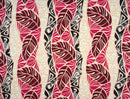 Monstera Tribal Print Polyester Glitter Fabric | Islands Fabric