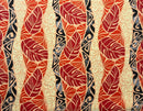 Monstera Tribal Print Polyester Glitter Fabric | Islands Fabric