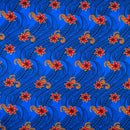 Tiare Waves Traditional Tattoo Polyester Fabric | Islands Fabric