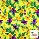Dual Color Tropical Clusters Peachskin Fabric | Islands Fabric