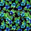 Dual Color Tropical Clusters Peachskin Fabric | Islands Fabric