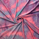 Renegade Tie Dyed Stretch Velvet Fabric | Blue Moon Fabrics
