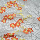 Spring Has Sprung Embroidered Mesh Fabric | Blue Moon Fabrics