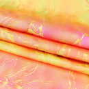 Tie Dye Thunder Hologram Spandex Fabric | Blue Moon Fabrics