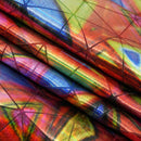 Triad Foiled Spandex Fabric | Blue Moon Fabrics