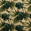 Monstera Leaf Dypsis Lutescens | Heavy Barkcloth