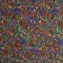 Traditional Polynesian Tattoo Design Watercolor Fabric | Polyester