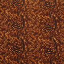 Traditional Polynesian Tattoo Design Fabric | Rayon Poplin