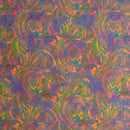 Traditional Polynesian Tattoo Design Watercolor Fabric | Polyester