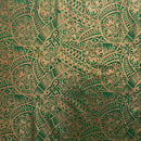 Traditional Polynesian Tattoo Hibiscus Design  Polyester Foil Fabric | Islands Fabric