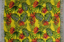All Over Split Leaves Sarong with Fringes