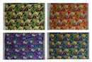 Hibiscus Plumeria & Tropical Leaves Sarong with Fringes
