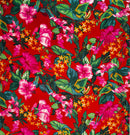 Tropical Garden Peachskin Fabric | Islands Fabric