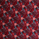 Split & Banana Leaf w/ Traditional Tribal design Rayon Poplin Fabric | Islands Fabric