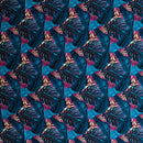 Split & Banana Leaf w/ Traditional Tribal design Rayon Poplin Fabric | Islands Fabric