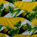 Split Leaf & Palm Fabric | Cotton Poplin