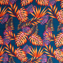 Monstera & Split Leaves Fabric | Rayon