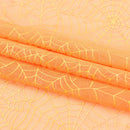 Spiderweb Foiled Mesh Spandex Fabric | Blue Moon Fabrics