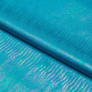 Oil Slick Python Hologram Spandex Fabric | Blue Moon Fabrics