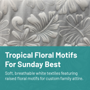 3D Botanical Leaf Print | Polyester Fabric | Islands Fabric