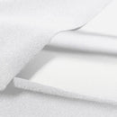 Brushed Polyester Spandex Tricot with DWR | White (PFP)