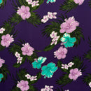 Purple colored Aloha Garden Polyester Glitter Fabric