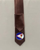 Brown American Samoa Flag Tie