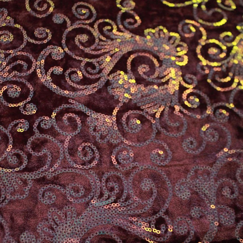 Aria Stretch Velvet Sequin | Blue Moon Fabrics