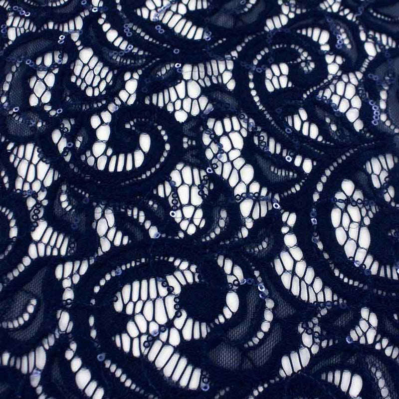 Ashley Stretch Lace Sequin | Blue Moon Fabrics