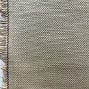 Beige authentic woven lauhala island mat roll showing detailed natural pandanus weave texture