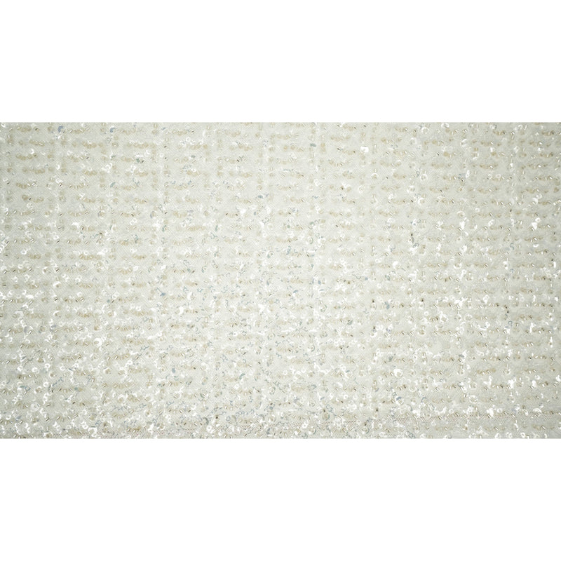 Prestige Beaded with Sequins Stretch Mesh Fabric | Blue Moon Fabrics