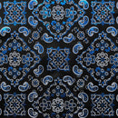 Bandana Foil Printed Spandex Fabric | Blue Moon Fabrics