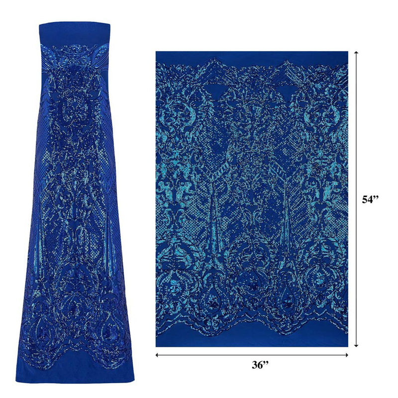 Celine Stretch Mesh Sequin Fabric | Blue Moon Fabrics