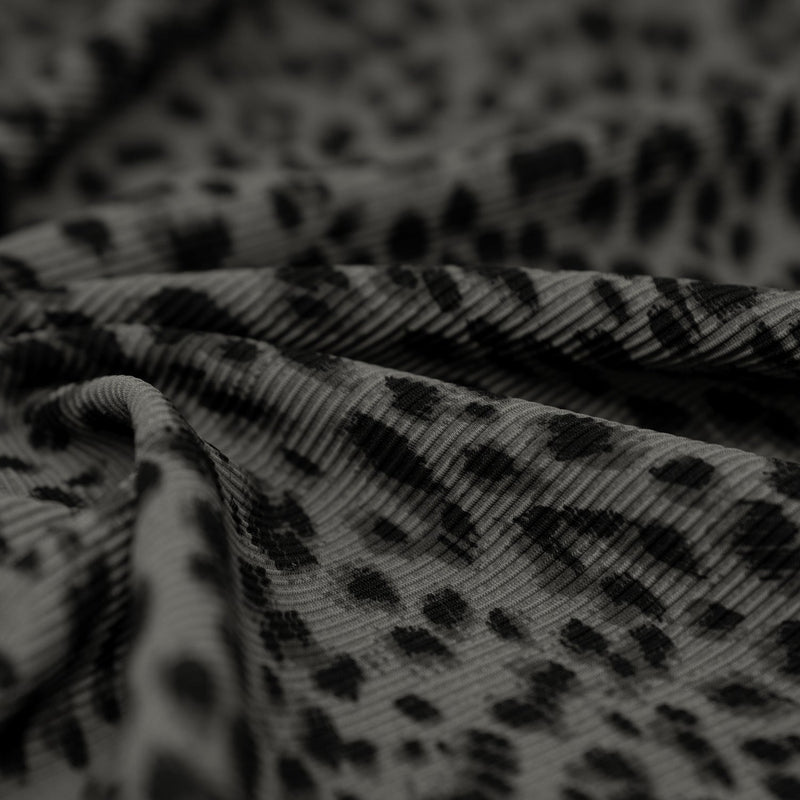 Cheetah Ribbed Fabric | Blue Moon Fabrics