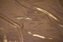 Claudette Creased Foiled Spandex Fabric | Blue Moon Fabrics