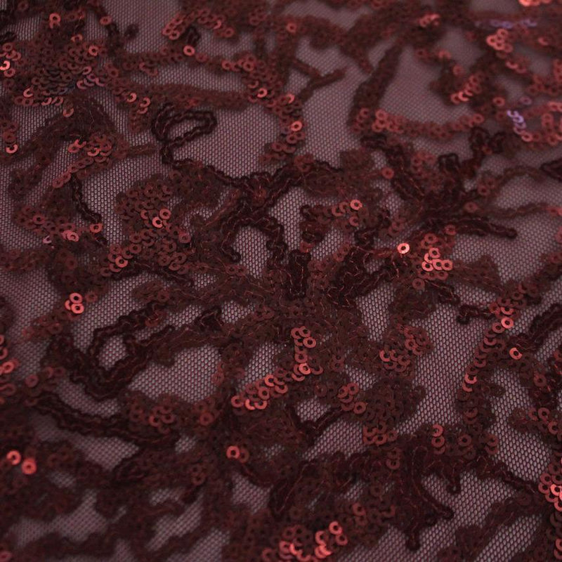 Coral Reef Stretch Mesh Sequin | Blue Moon Fabrics