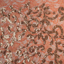 Cottage Garden Stretch Lace Sequin Fabric | Blue Moon Fabrics