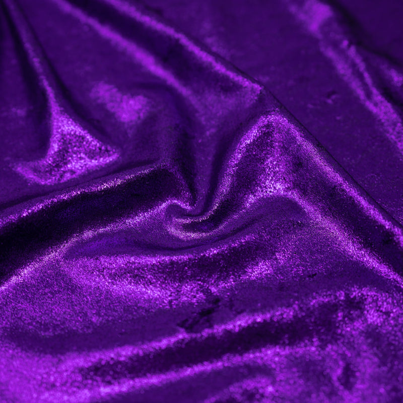 D Isis Foiled Stretch Velvet | Blue Moon Fabrics