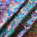 Dancing Music Foil Printed Spandex Fabric | Blue Moon Fabrics