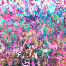 Dancing Music Foil Printed Spandex Fabric | Blue Moon Fabrics