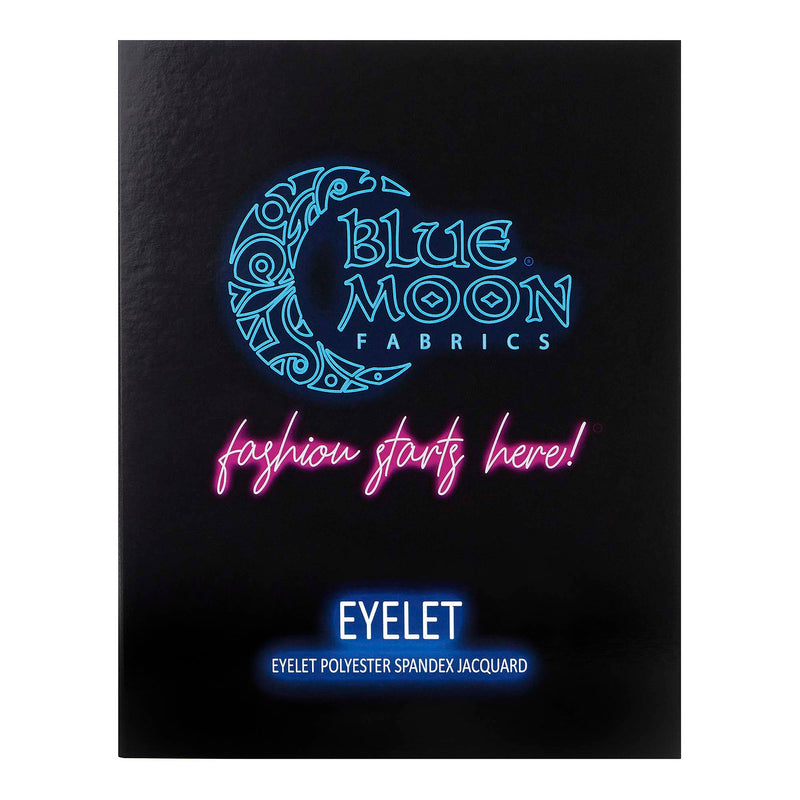 Eyelet Polyester Spandex Jacquard Spandex Color Card | Blue Moon Fabrics