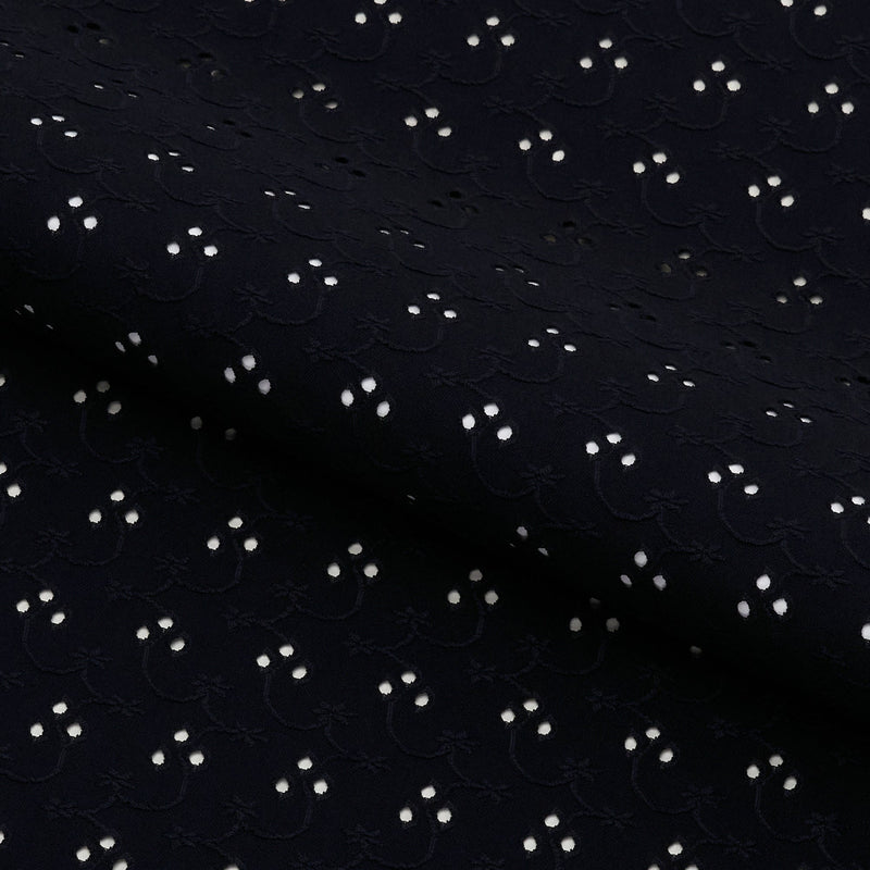 Eyelet Polyester Spandex Jacquard Fabric | Blue Moon Fabrics