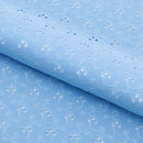 Eyelet Polyester Spandex Jacquard Fabric | Blue Moon Fabrics