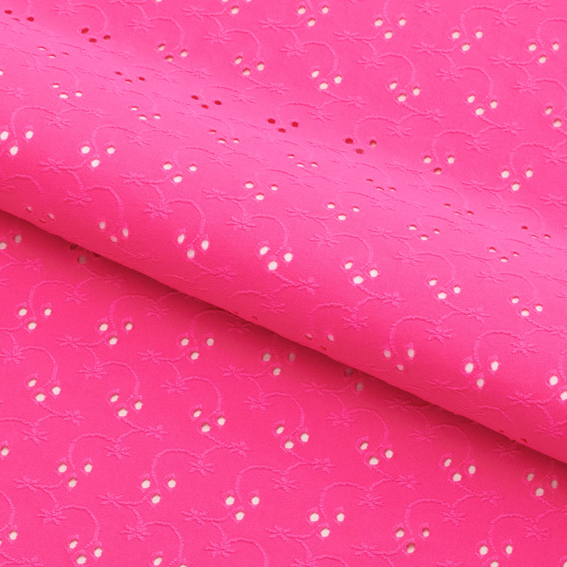Eyelet Polyester Spandex Jacquard Fabric | Blue Moon Fabrics