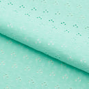 Eyelet Polyester Spandex Jacquard Fabric | Blue Moon Fabrics